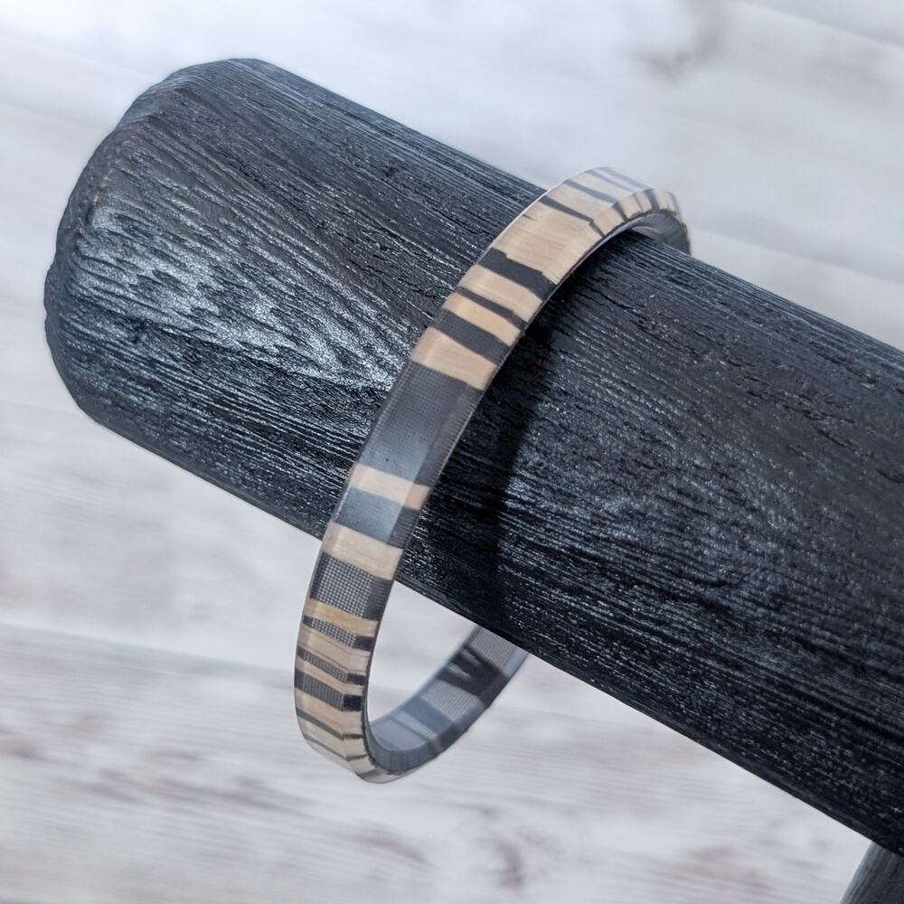 Vintage Bracelet with Stripe Design